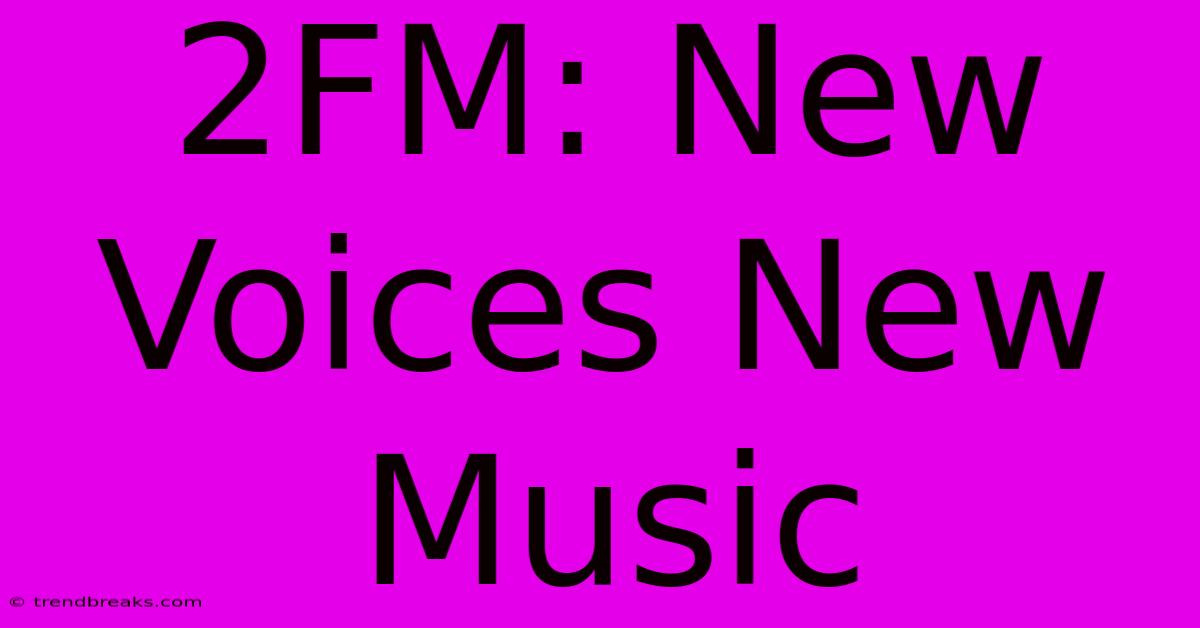 2FM: New Voices New Music