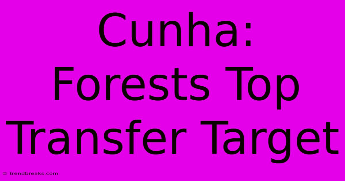 Cunha: Forests Top Transfer Target