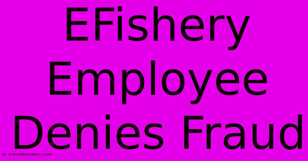 EFishery Employee Denies Fraud