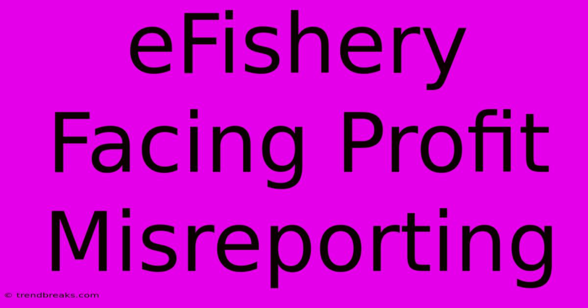 EFishery Facing Profit Misreporting