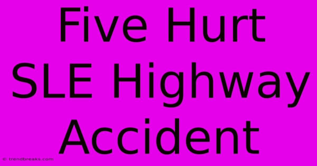 Five Hurt SLE Highway Accident