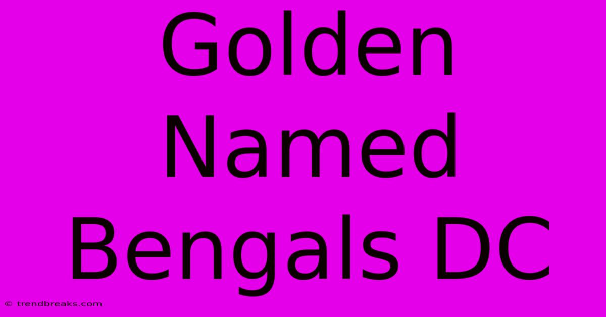 Golden Named Bengals DC