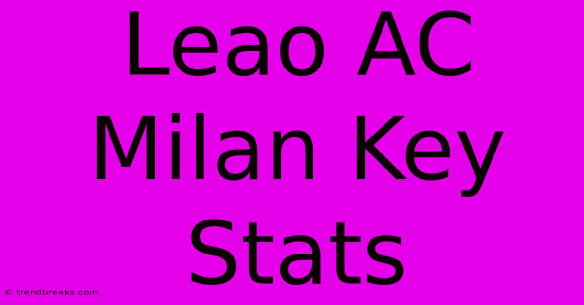 Leao AC Milan Key Stats