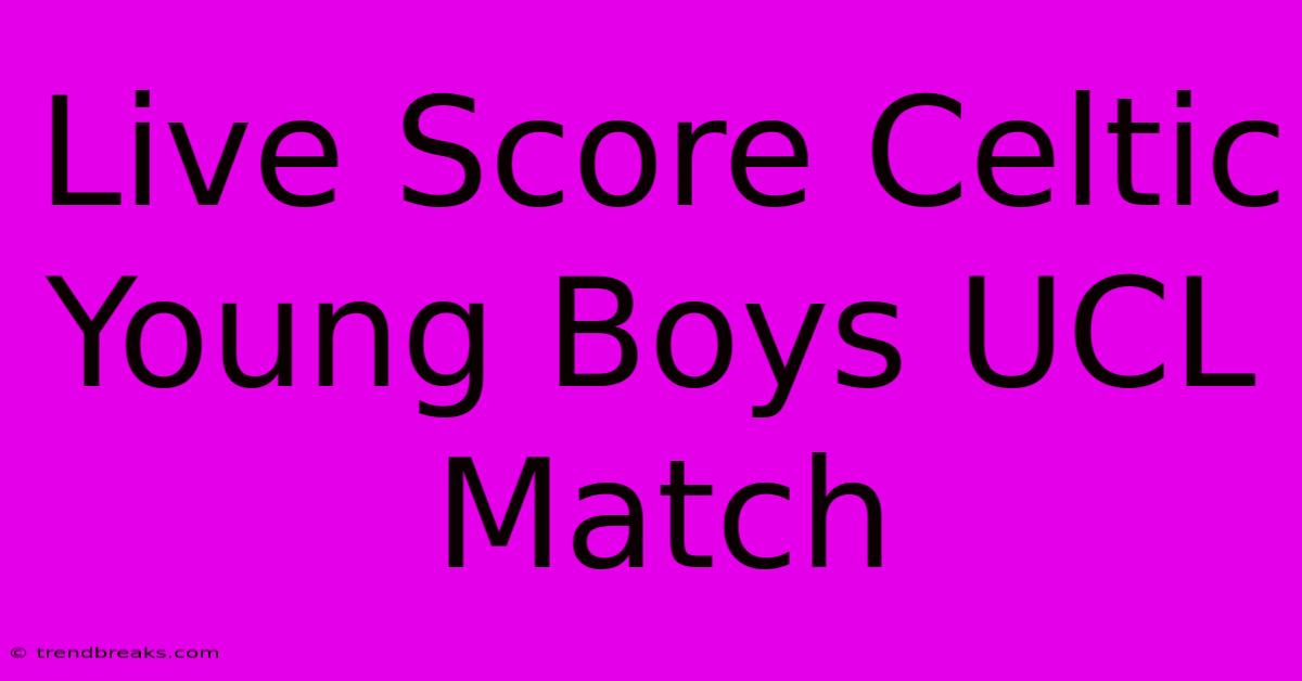 Live Score Celtic Young Boys UCL Match