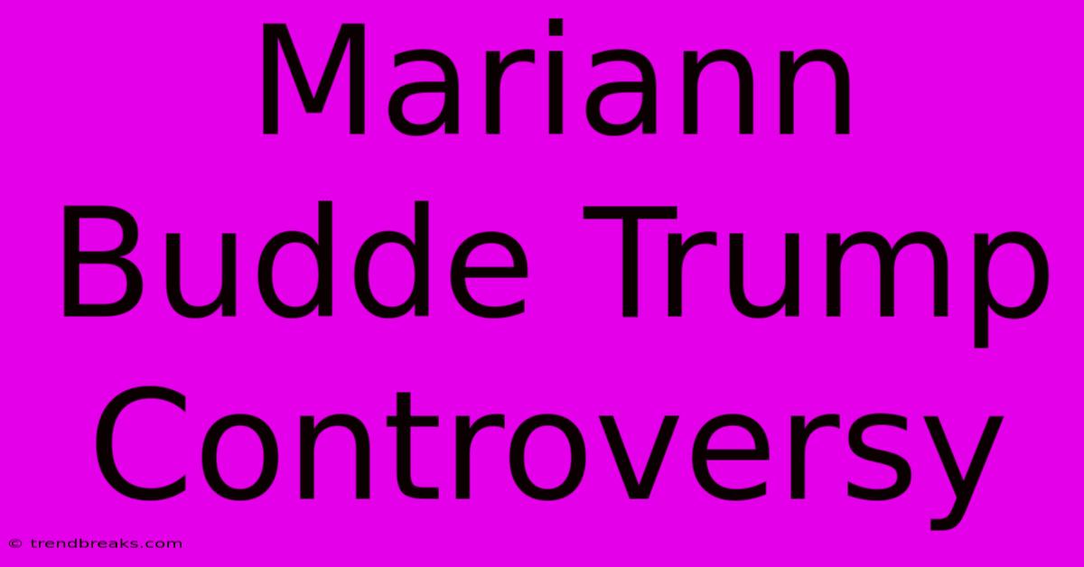 Mariann Budde Trump Controversy