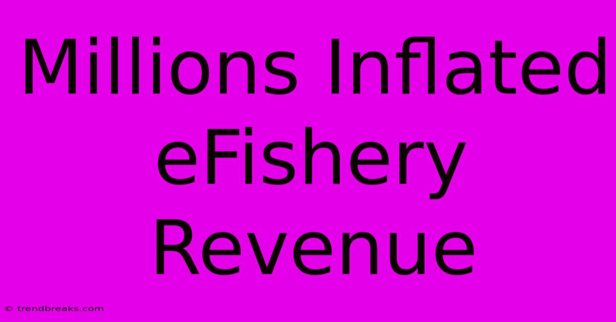 Millions Inflated EFishery Revenue