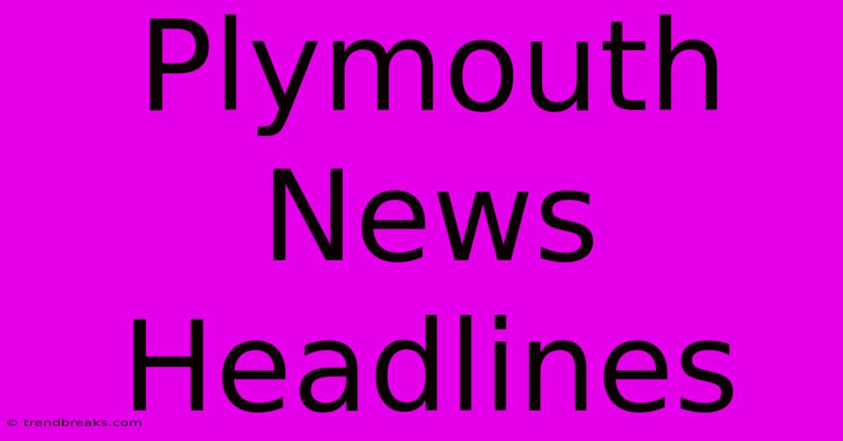 Plymouth News Headlines