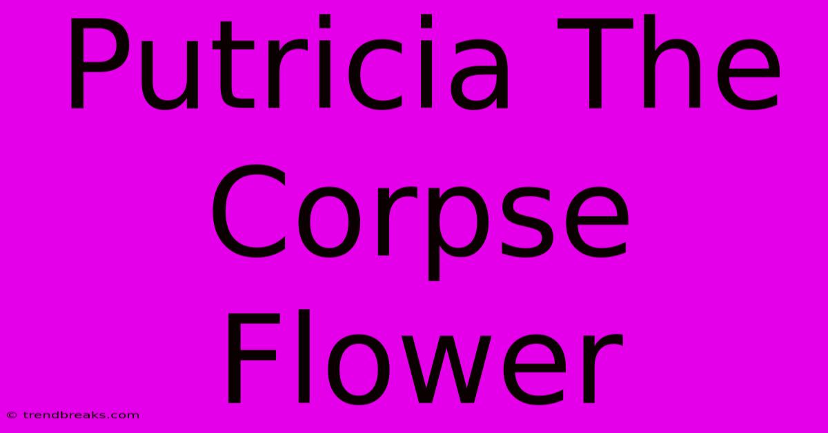 Putricia The Corpse Flower