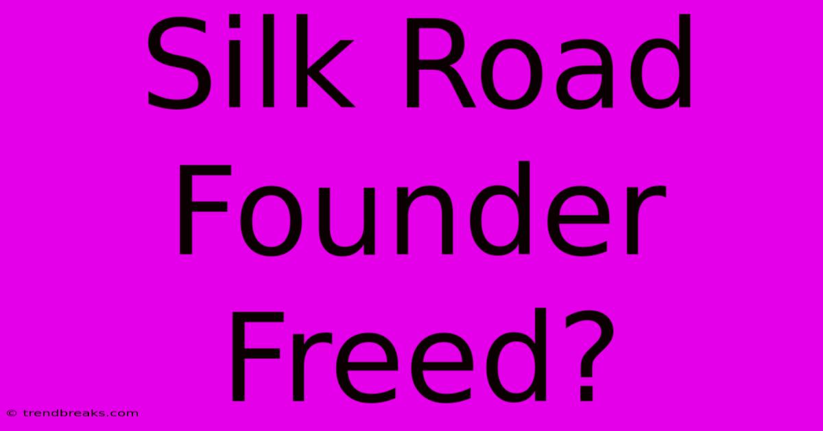 Silk Road Founder Freed?