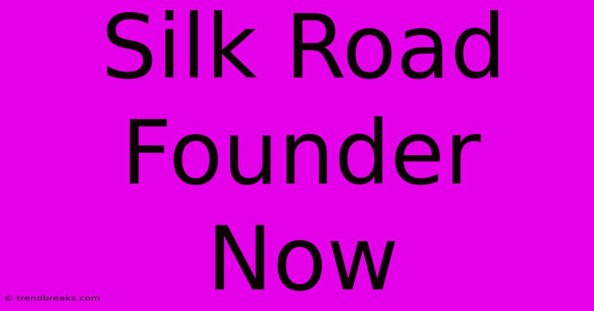 Silk Road Founder Now