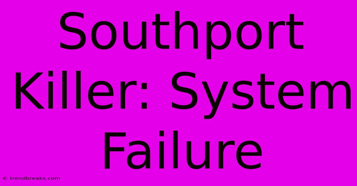 Southport Killer: System Failure