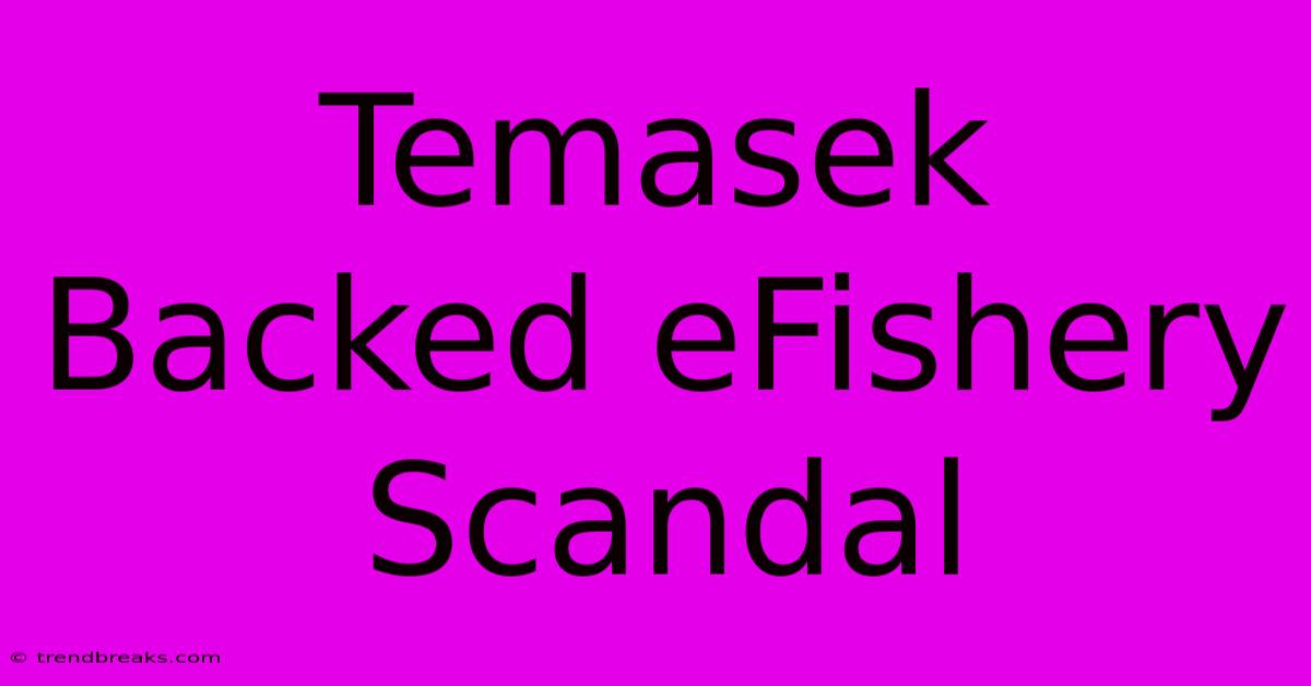 Temasek Backed EFishery Scandal