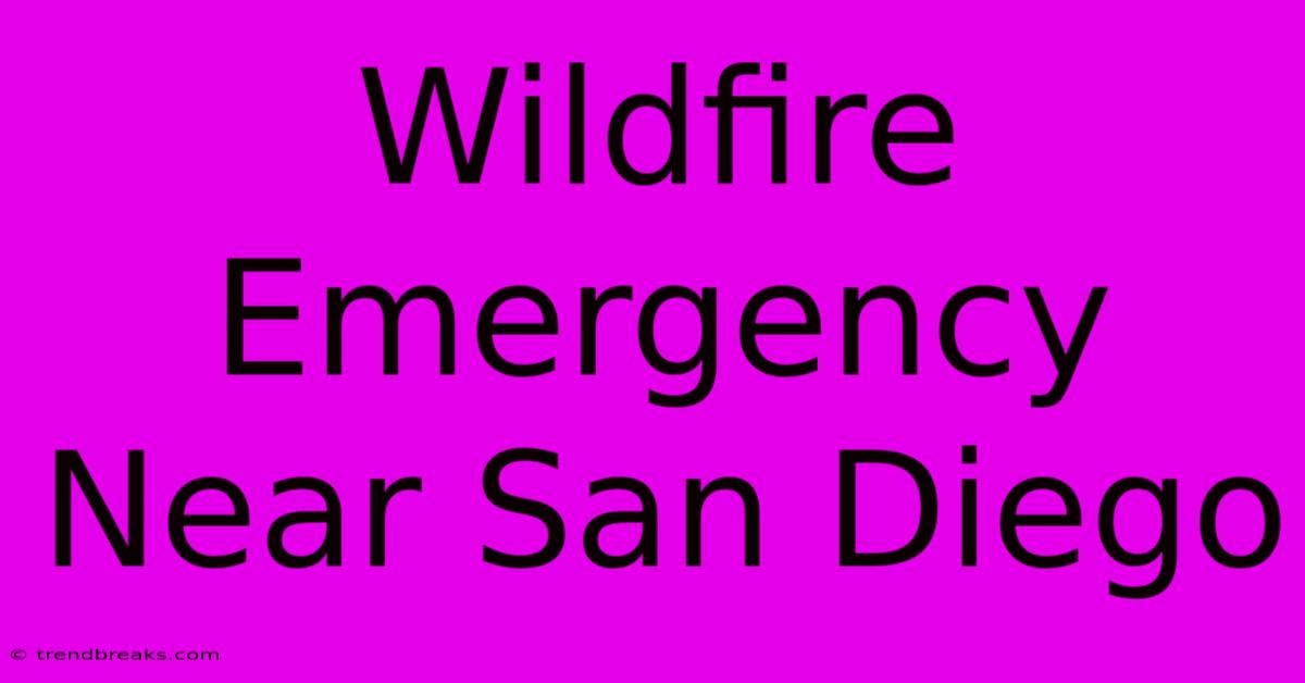 Wildfire Emergency Near San Diego